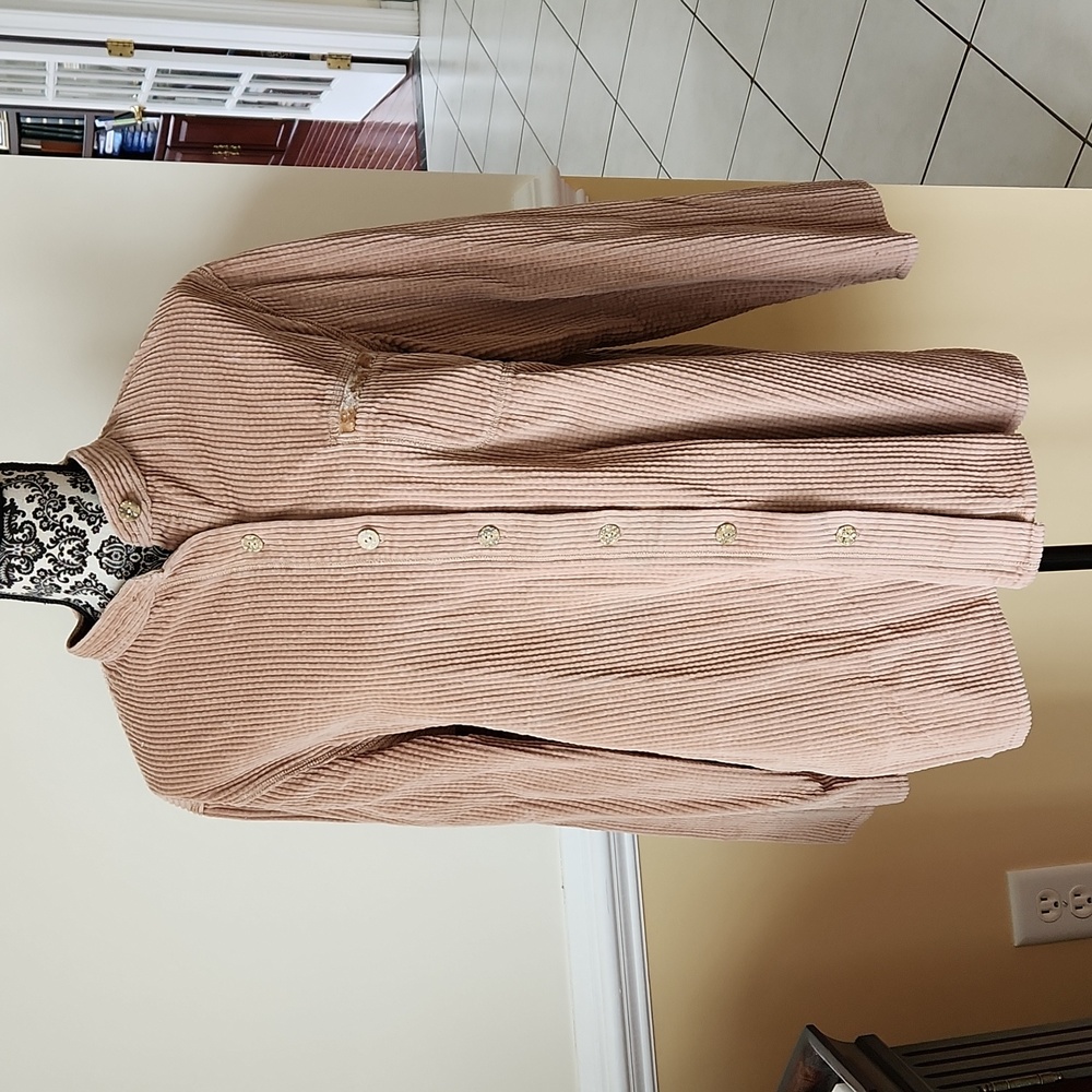 J. Jill Cordury Tan Top
